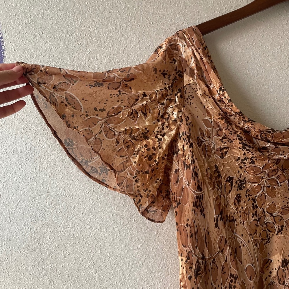 Beautiful Fairy‎ Whimsy Silk Off the Shoulder Blouse - Picture 3 of 8